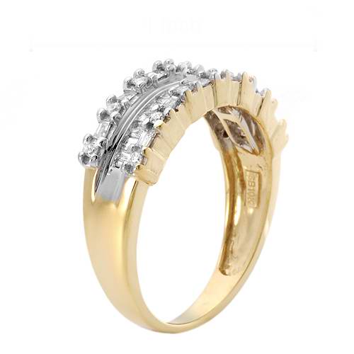 .50CT GENUINE DIAMOND CHANNEL RING SOLID 10K GOLD